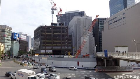 変わりゆく梅田 大阪駅南広場、地下道拡幅工事など 2016/10/16