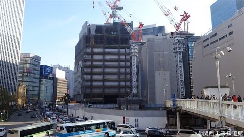 変わりゆく梅田 大阪駅南広場、地下道拡幅工事など 2016/12/18