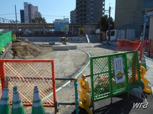 JR東郷駅北口の風景(23)―掘り下げで風景は変わった・・・か？