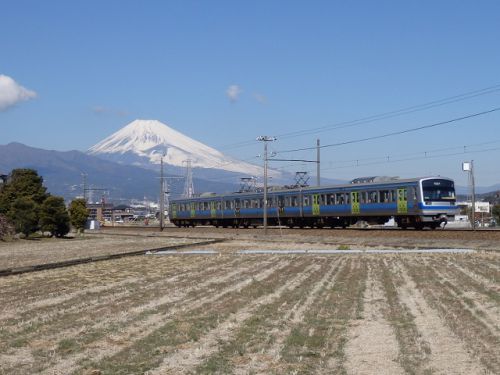 伊豆箱根鉄道と富士山２