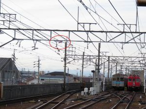 上小田井駅2・3番線は名古屋鉄道のき電か？