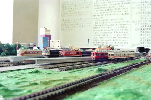 愛知大学豊橋校舎鉄道研究会でのNゲージ（1983年）