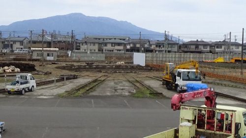 鉄道遺産　福井県敦賀駅転車台跡、小浜駅ＳＬ給水塔