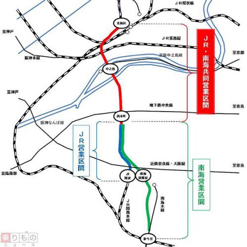 大阪府・市など「なにわ筋線」計画を発表　4駅新設、2031年春開業目指す