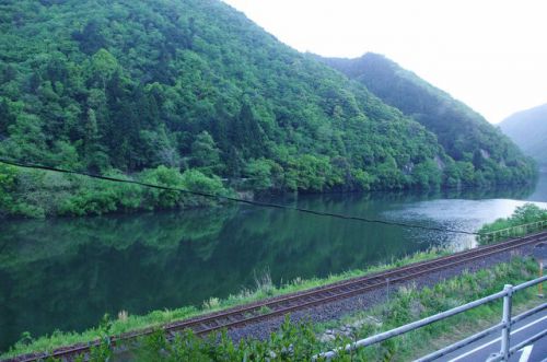 潮駅の朝～１７年５月三江線旅行記その７