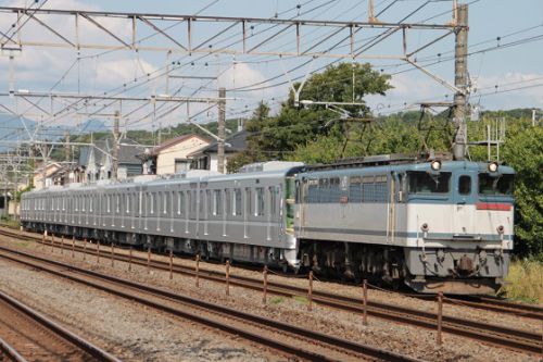 東京メトロ13107F 甲種 東海道線上下列車に被られる・・・