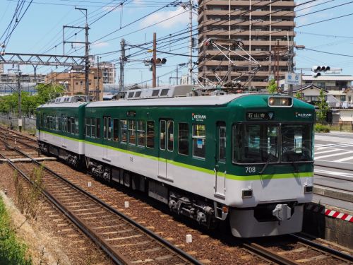 京阪大津線に京阪線と同じ新カラー編成が登場！