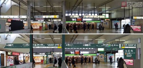 美化工事が進むJR八王子駅　大型サイン設置、LEDもマルチカラー化