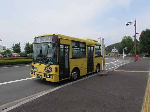 磯部駅前から、路線バスで安中榛名駅前に到着。　【2017年07月　群馬県安中市】