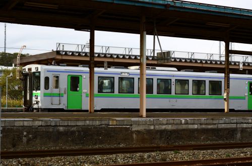 3連休の長万部駅と黒松内駅 2017/10/08