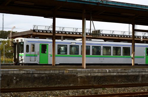 ３連休の長万部駅と黒松内駅　　2017/10/08