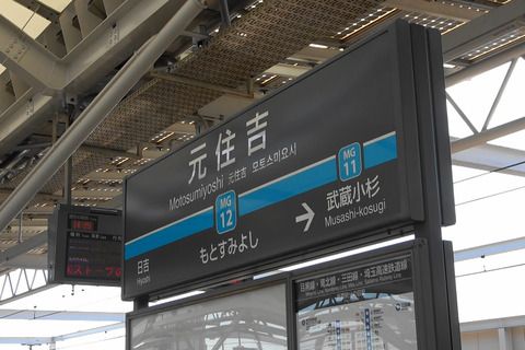東急目黒線8両化対応＃2元住吉駅