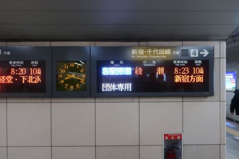 ロマンスカー・南武線貸切ツアー（経堂駅側線）