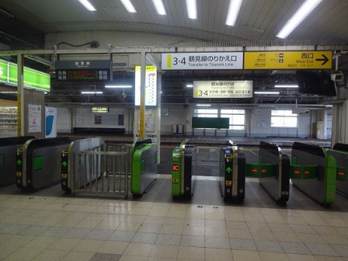 JR東日本　鶴見駅　鶴見線乗り換えの中間改札口が無くなっていたとは知りませんでした