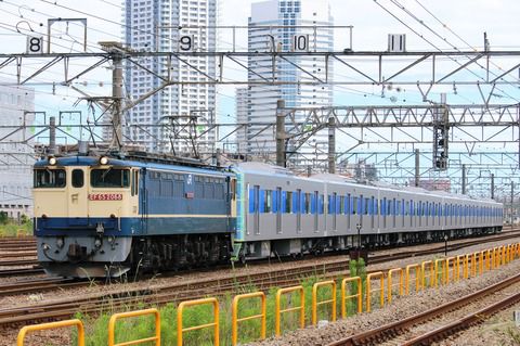 新鶴見界隈991（都営地下鉄三田線用6511F編成甲種 EF65 2068）