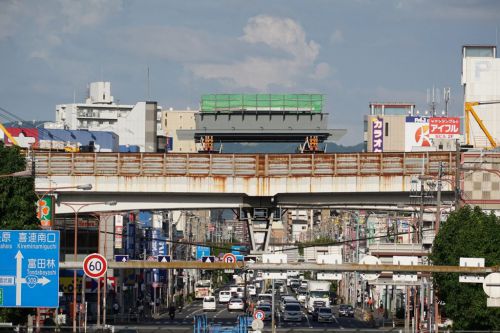 【2022.8】阪神高速喜連瓜破橋梁、撤去工事の状況