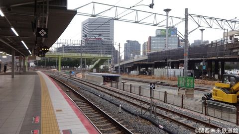 新大阪駅改良工事(地下鉄・JRおおさか東線) 2017/12/29