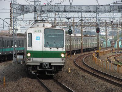 東京メトロ6000系　JR東日本常磐線唐木田行き(代走K運行)