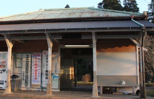 猫ちゃんがたたずむ駅