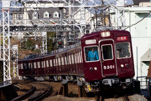 阪急京都線5301F出場試運転(大山崎)