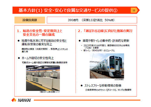 【南海電鉄】中期経営計画「共創136計画」を発表。高野線6000系は2022年度までに更新