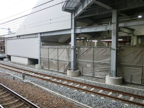 京都駅 JR奈良線ホーム改良工事（2018年2月11日）