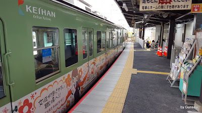 京阪膳所駅 ホームが延長（改良） 乗り降り安全性向上