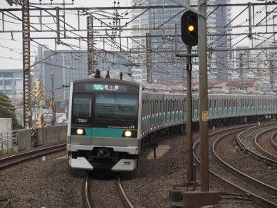 JR東日本E233系2000番台　JR東日本常磐線各駅停車霞ヶ関行き