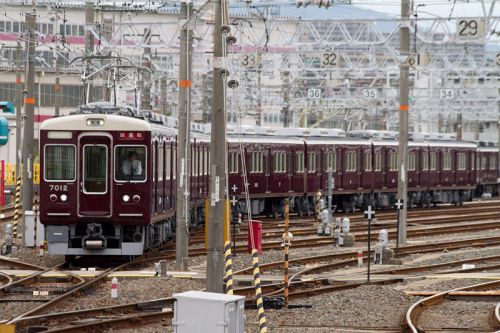 阪急電車 7012F出場試運転