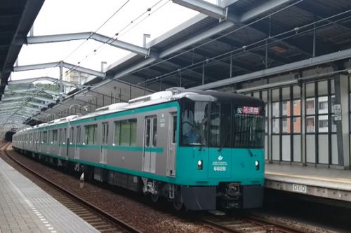 神戸市営地下鉄6000形試運転！新神戸駅では1番線折り返し