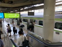 山手線内回りで恵比寿駅から田町駅まで移動しますた