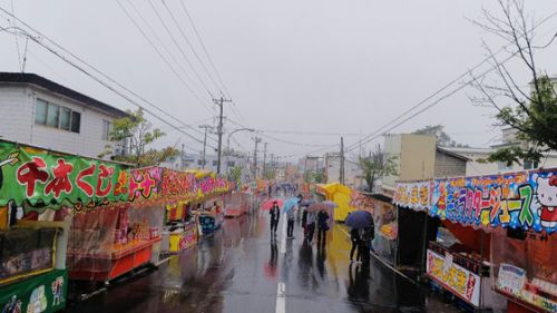 金刀比羅神社例大祭最終日と花咲線始発列車
