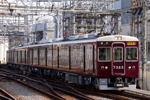 阪急京都線 7323F快速急行・7324F準急 検査明け運用復帰