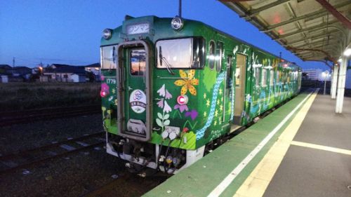今朝の花咲線釧路行き始発列車は森の恵み号♪