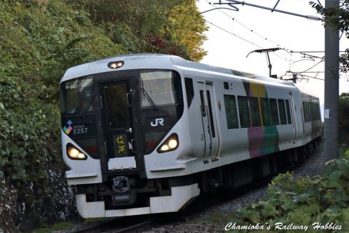 《鉄道写真》篠ノ井線のE257系快速列車