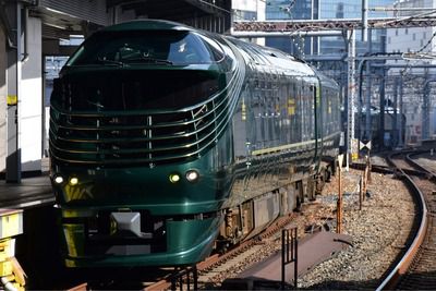 瑞風・山陽下りコースを大阪駅で見送り