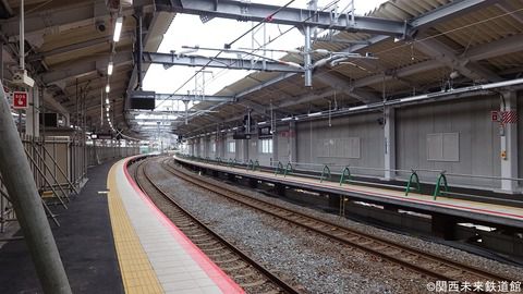 鴫野駅改良工事(おおさか東線) 2018/12/23