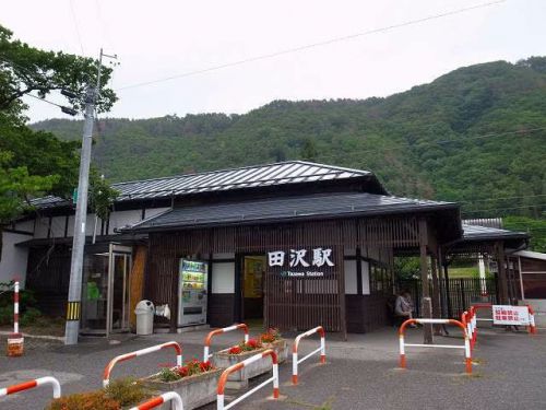 篠ノ井線_田沢駅-駅スタンプ