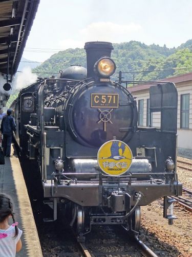 2015年8月　貴婦人C571号機牽引による「SLやまぐち号」の旅　その8 津和野駅とその周辺