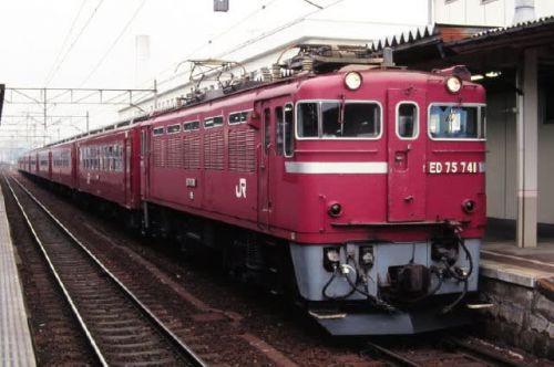 東北本線ED75　廃れ逝く客車列車　1994-05-22