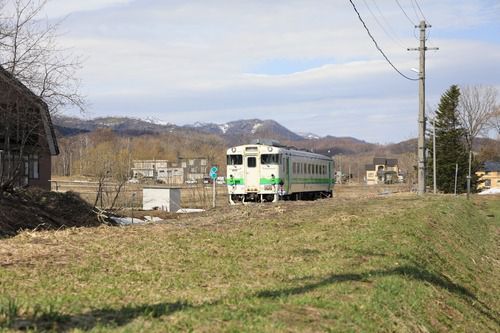 浦臼から来た普通列車・札沼線