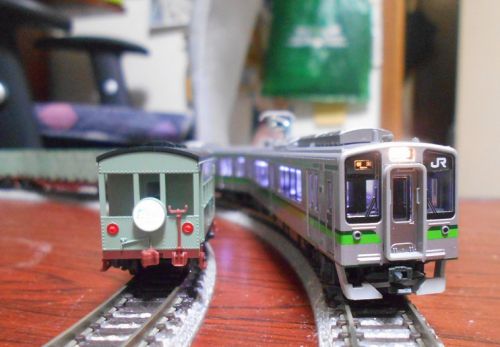 【Nゲージ】初心者の俺の路線 2019.4.24　昭和の貨物列車とJRのローカル電車