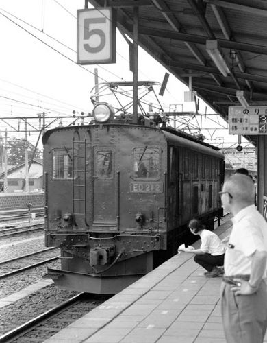 　C56 が牽引する大糸線の貨物列車　1970.8.18