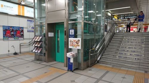 名鉄一宮駅の移動距離の短いエレベーター