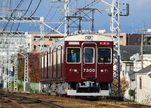 阪急7300F 本線試運転