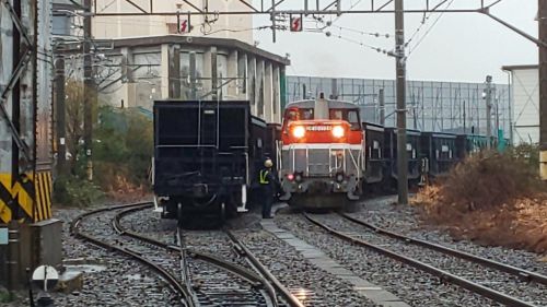 日本最後の石炭列車、130年以上の歴史に幕①  JR鶴見線 扇町駅に到着した石炭輸送貨物列車