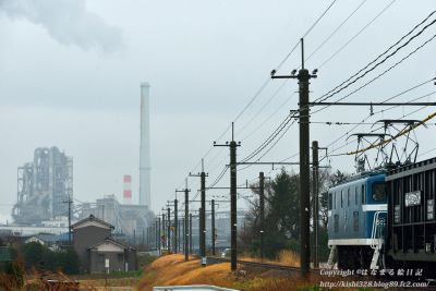 太平洋セメント熊谷工場に向かう石炭列車