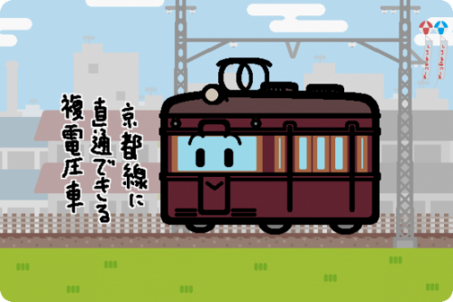 阪急、神戸線開通100周年記念ヘッドマークをつけた電車を運転