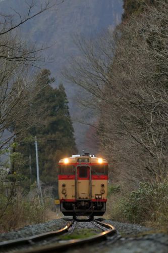 磐西の山間を走る列車たち７（磐西キハ）