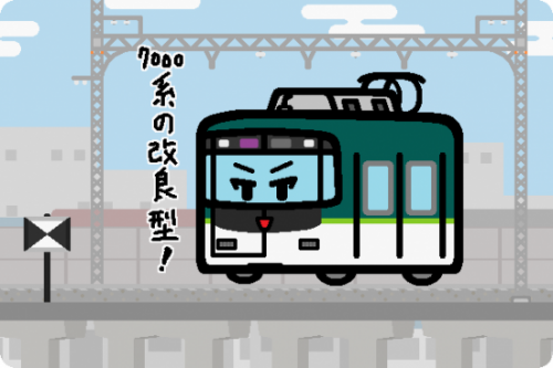 京阪、19日から7200系に25周年記念ヘッドマークをつけて運転